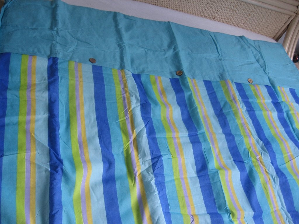Vintage plaid + bijpassende kussenslopen, 190 cm, Ophalen of Verzenden, Meerkleurig, Polyester