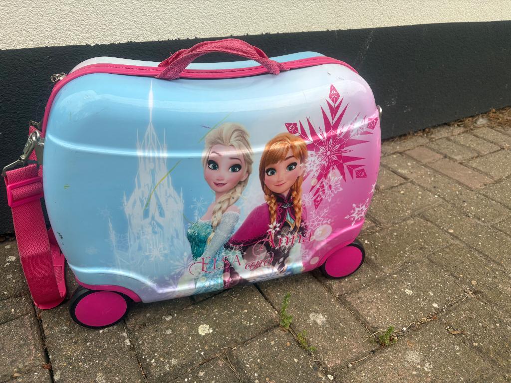 Reiskoffer kind, Handtassen en Accessoires, Koffers, Gebruikt, 50 tot 60 cm, Hard kunststof, 45 tot 55 cm
