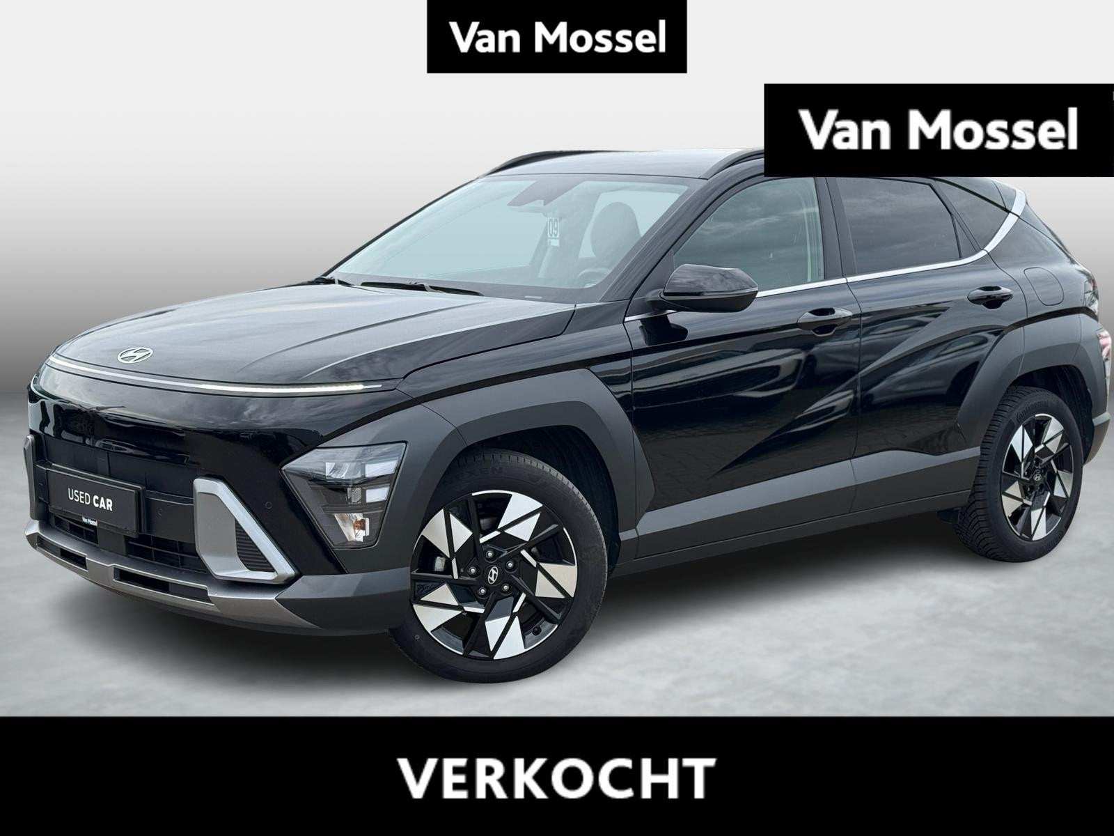 Hyundai Kona 1.6 GDi Hybrid Feel 6-DCT Comfort Pack AUTOMAAT, Auto's, 4 cilinders, 2 kWh, 1600 cc, Zwart