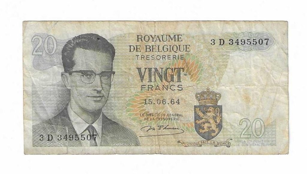 Billet de 20 BEF de la Belgique (Munt 0003), Enlèvement ou Envoi, Billets en vrac