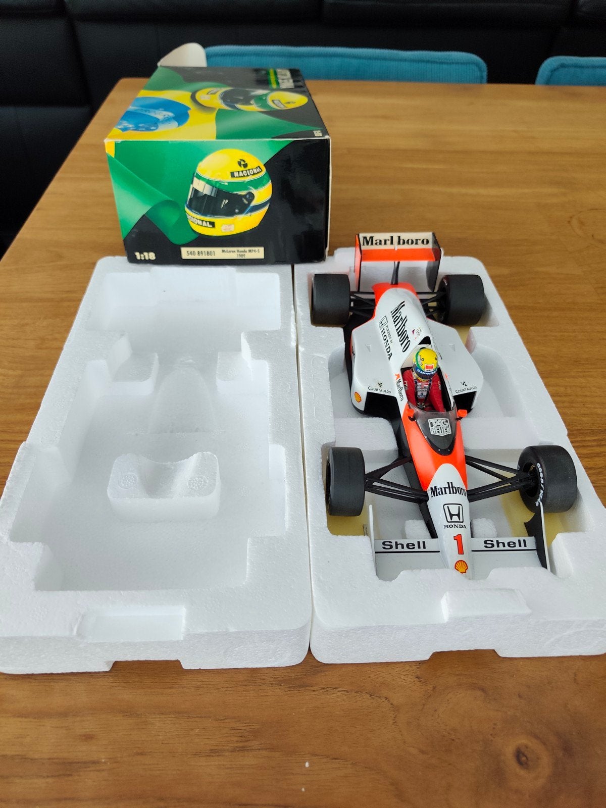 Senna MP4/5 1989, Verzamelen, Ophalen of Verzenden, Zo goed als nieuw, Formule 1