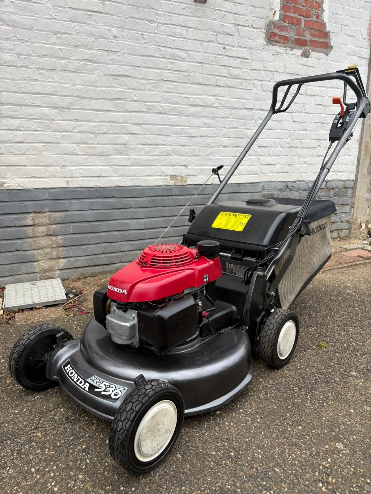 Grasmaaier Honda HRD536 hydrostatic, Tondeuse rotative, Sac de ramassage, Tondeuses à gazon à essence, Comme neuf
