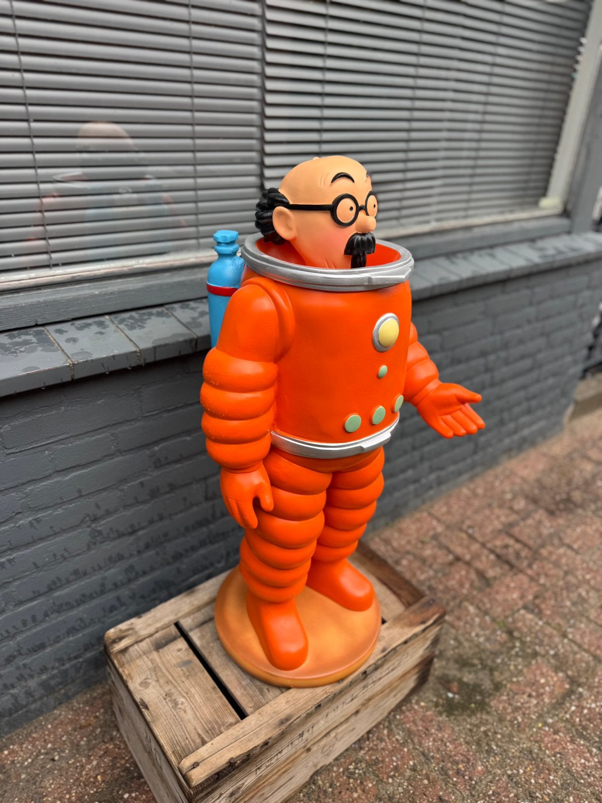 Professor Zonnebloem beeld - Kuifje, Verzamelen, Ophalen, Gebruikt, Beeldje of Figuurtje, .