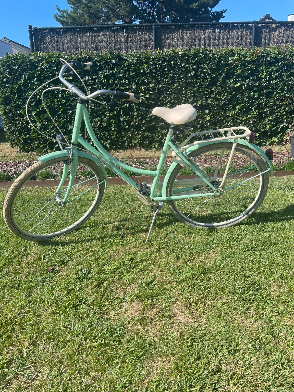 Retro damesfiets oxford muntgroen, Fietsen en Brommers, Fietsen | Dames | Damesfietsen, Ophalen, Zo goed als nieuw