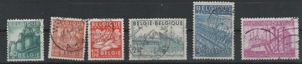 Belge 1948 - n 761 - 766, Envoi, Oblitéré