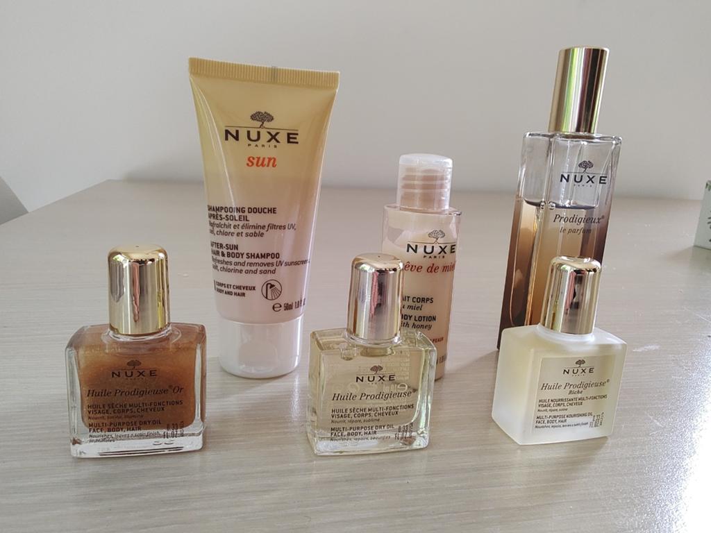 Nuxe le parfum, huile prodigieuse e.a., Ophalen