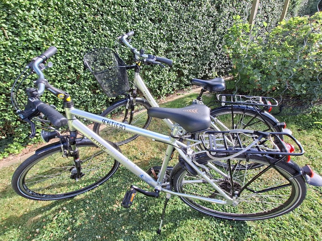 Koppel heren -en damesfiets Kettler, Fietsen en Brommers, 28 inch, Gebruikt, Vering, Velgrem
