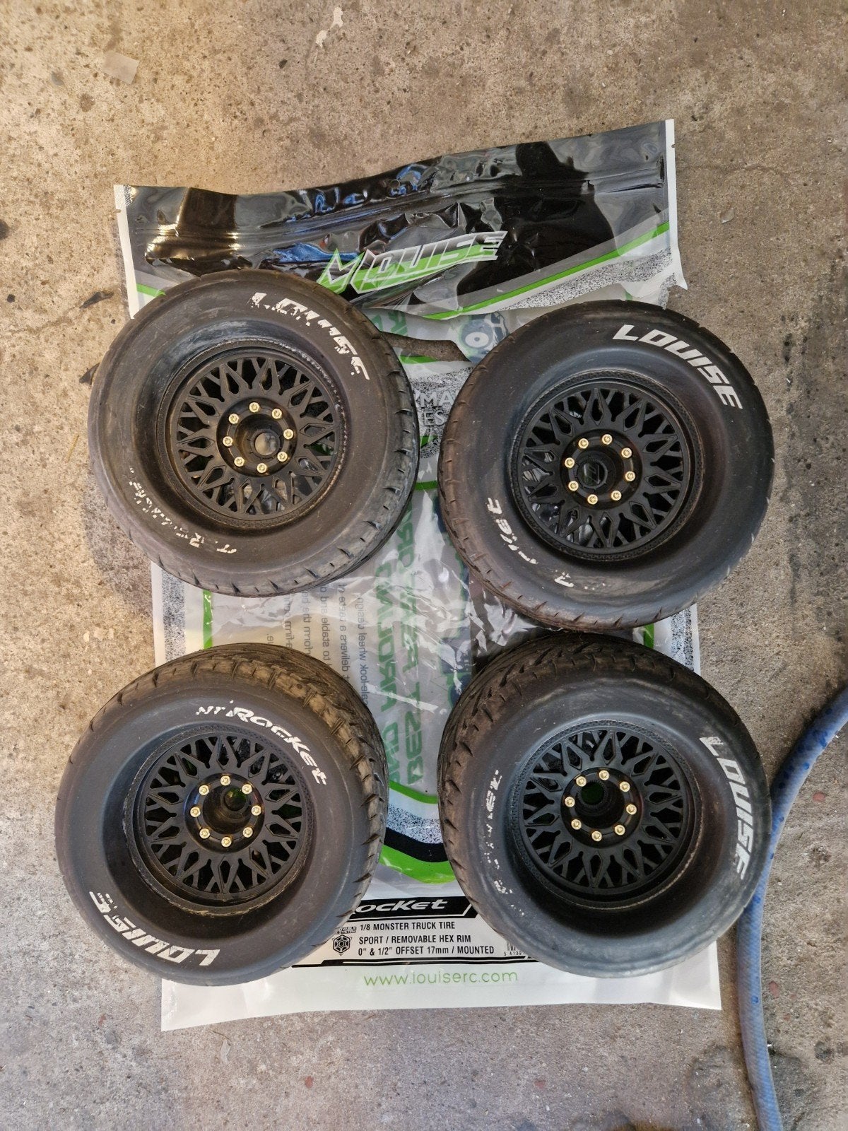 mt-rocket 1/8 monstertruck wielen hex 17, Hobby & Loisirs créatifs, Enlèvement ou Envoi