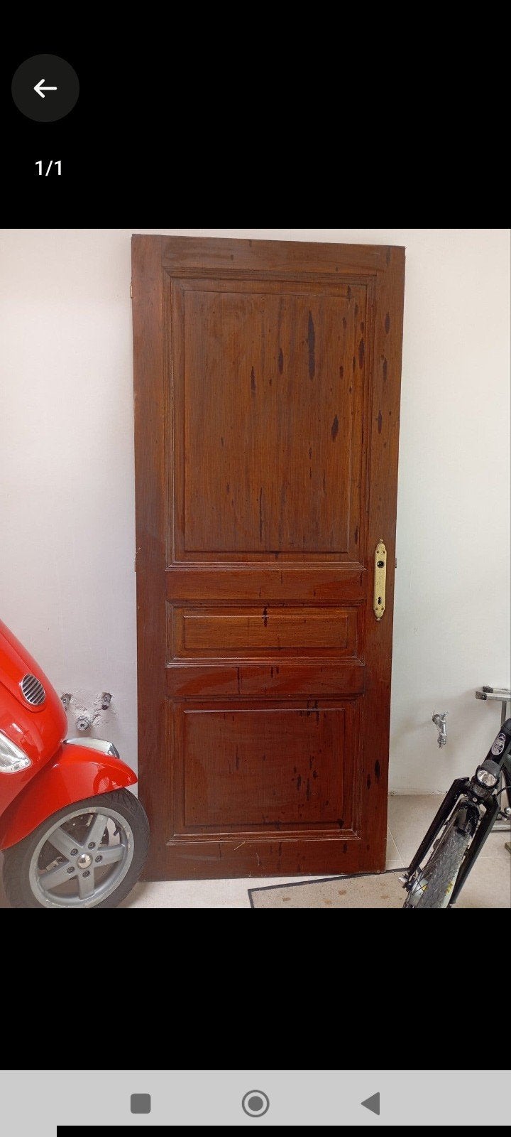 porte en chêne, Enlèvement