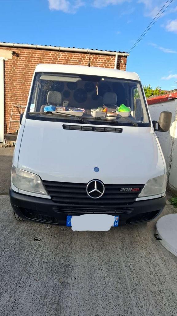 Mercedes sprinter 208 cdi, Auto's, Zwart, Wit, Mercedes-Benz, 5 deurs