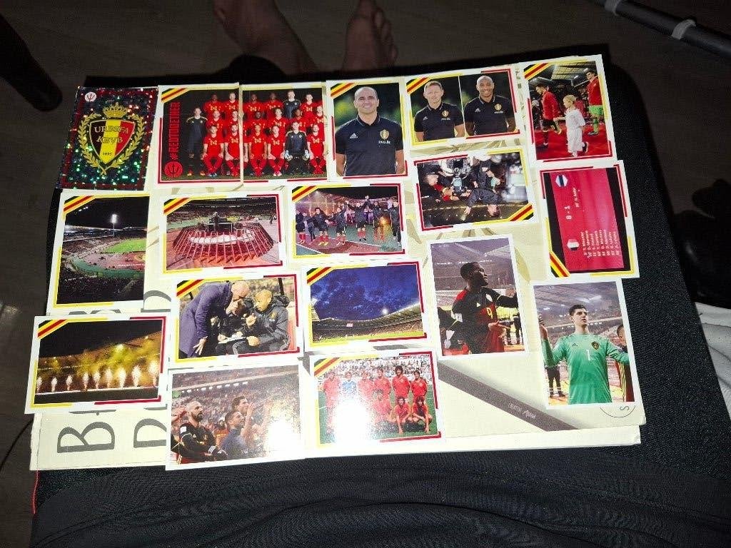 130 panini voetbalprentjes Rode Duivels 2018, Verzamelen, Ophalen of Verzenden, Zo goed als nieuw, Sport