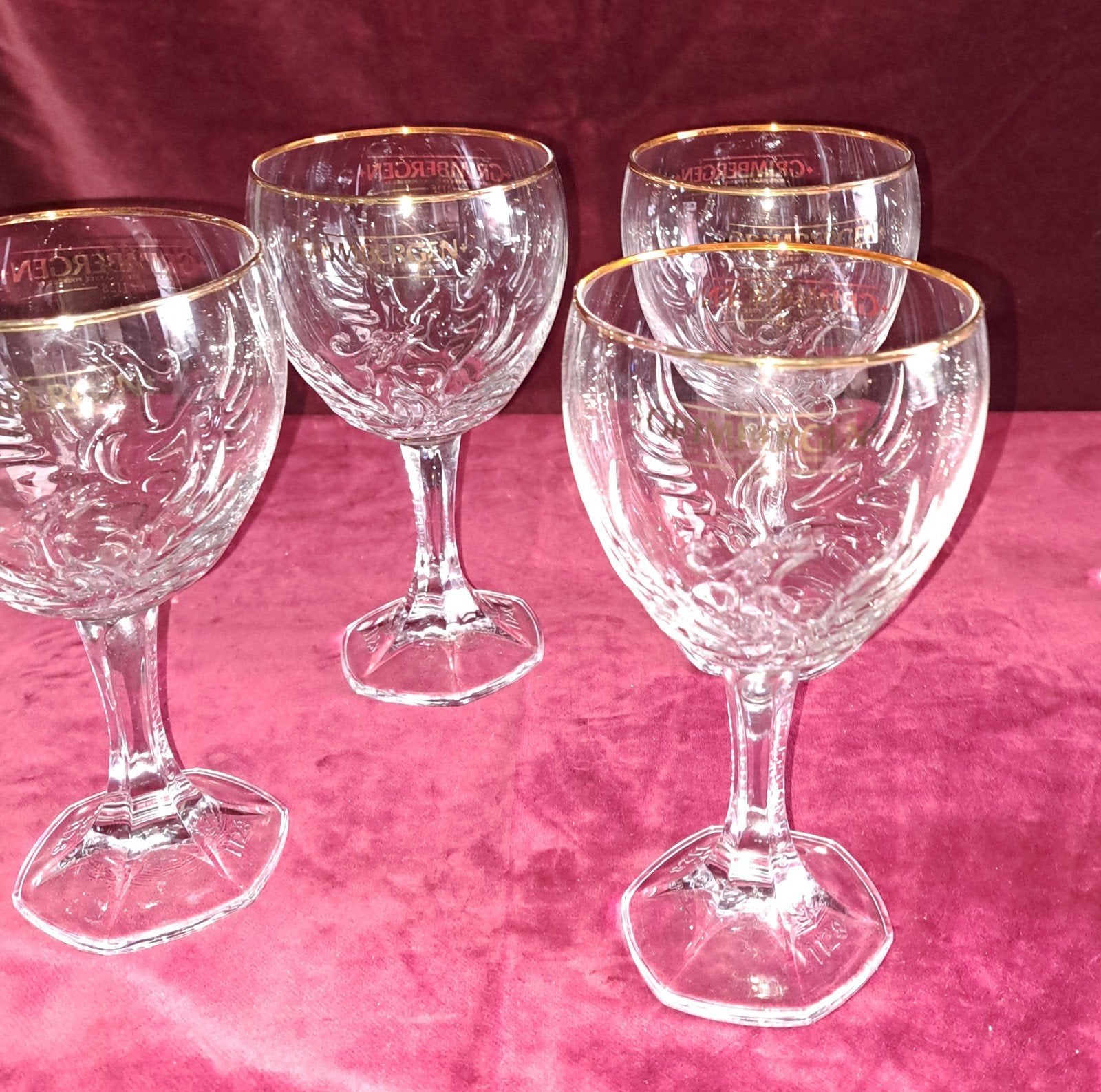 Glas glazen kristallen grimbergen bierglazen, Verzenden
