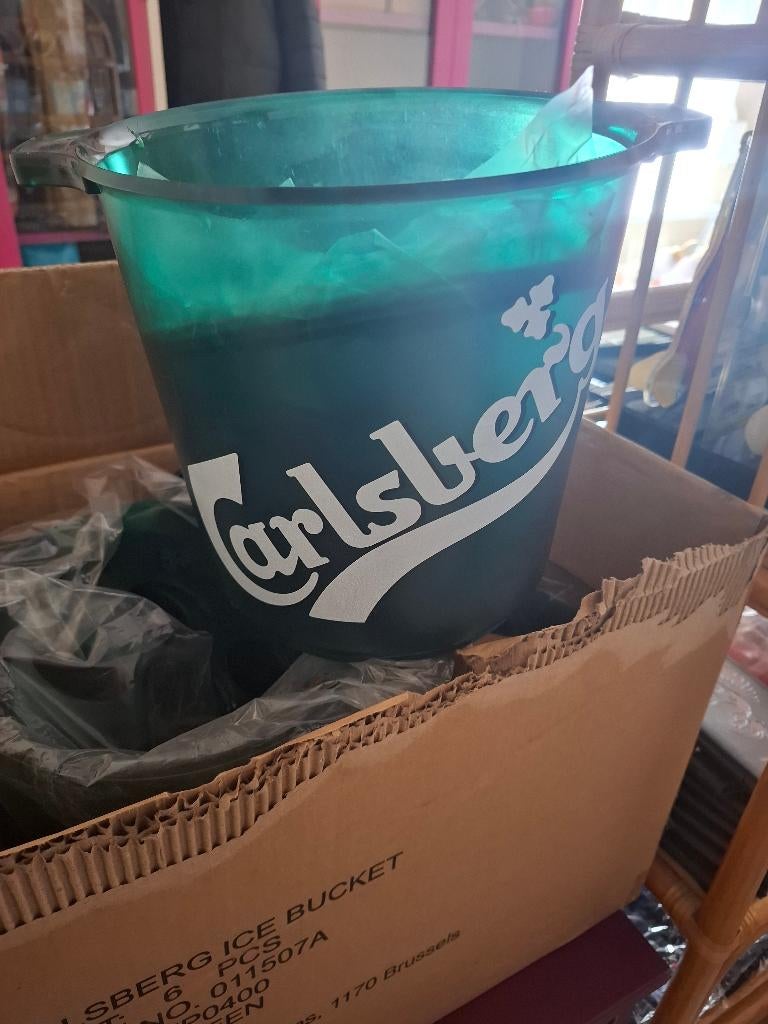 Calsberg ijsemmers nieuw, Verzamelen, Biermerken, Ophalen of Verzenden, Nieuw, Overige typen