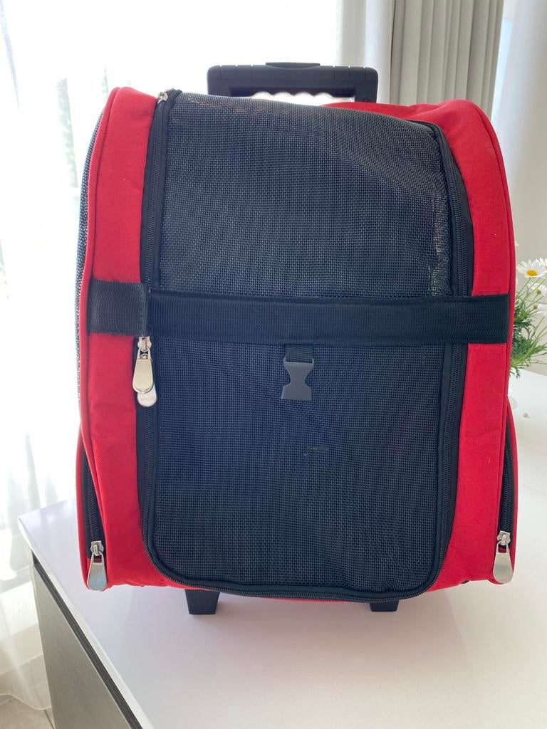 reiskoffer op wieltjes voor kleine dieren, Dieren en Toebehoren, Ophalen, Zo goed als nieuw