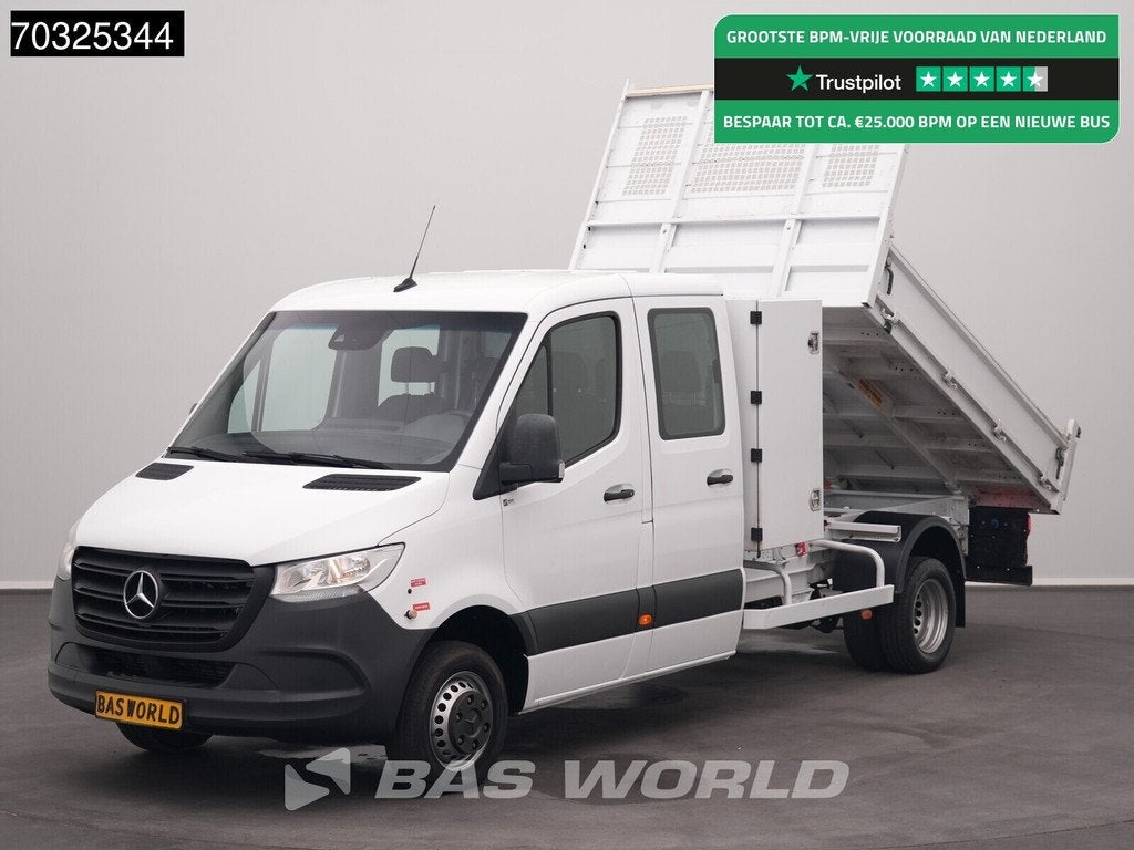 Mercedes Sprinter 514 CDI Dubbel Cabine Kipper 3,5t Trekhaak, Achat, Attache-remorque, Euro 6, Entreprise