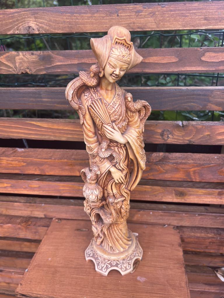 Statue chinoise vintage, Jardin & Terrasse, Enlèvement ou Envoi, Comme neuf