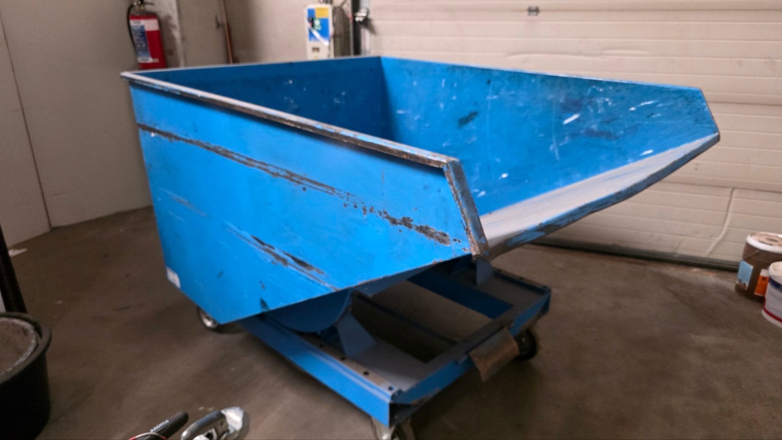 Kantelbak TK1500, Ophalen