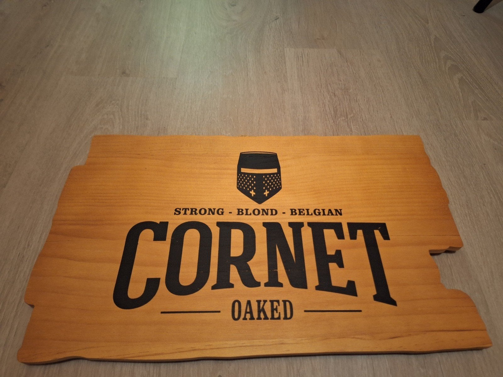 Houten bord Cornet, Ophalen of Verzenden