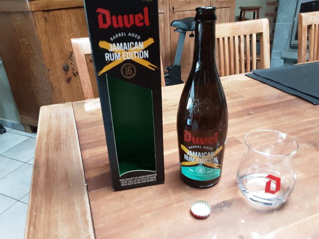 Duvel fles + glas voor de verzamelaar., Collections, Verres & Petits Verres, Enlèvement ou Envoi, Utilisé, Verre à bière