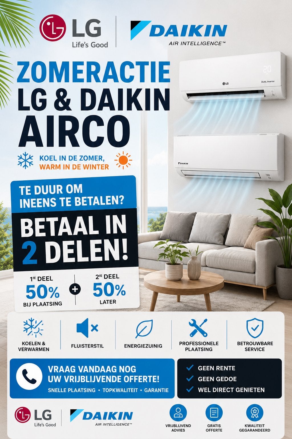 Airco monteur nodig ?, Ophalen of Verzenden, Zo goed als nieuw