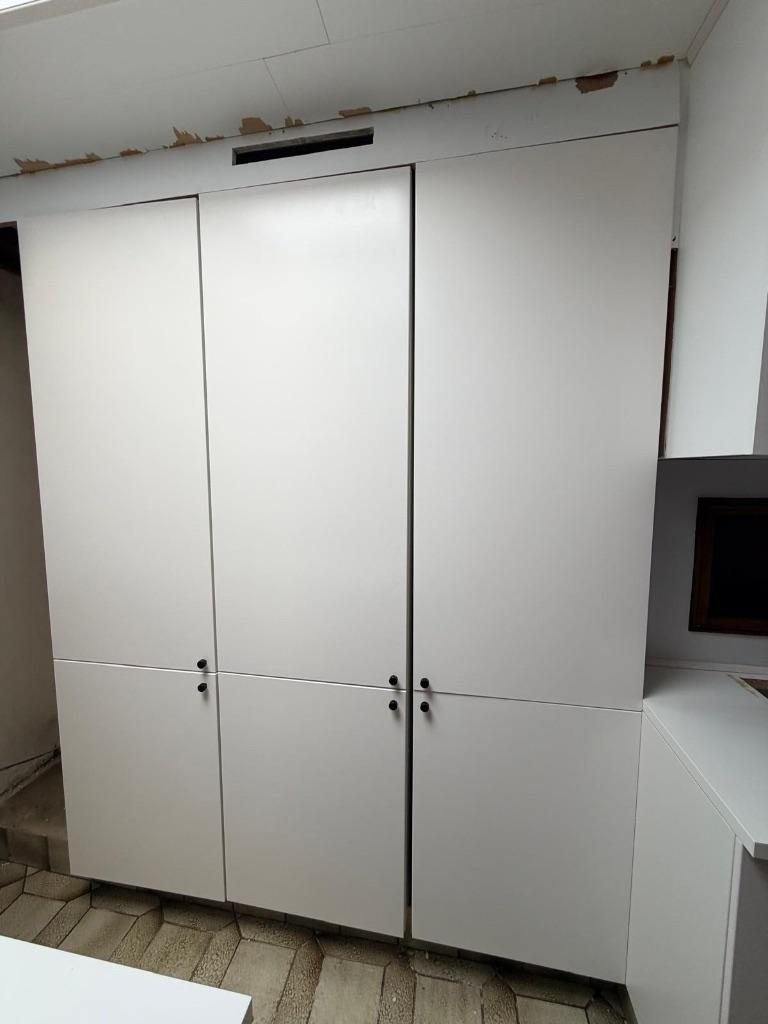 Keukenkasten-wit-metod ikea, Huis en Inrichting, Ophalen, Zo goed als nieuw, Wit, IKEA