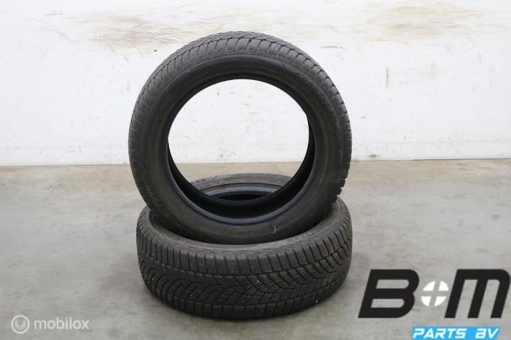 2 x 2155517 98V Goodyear UltraGrip met 7mm 215 55 17, 17 inch, Winterbanden, Band(en), Personenwagen