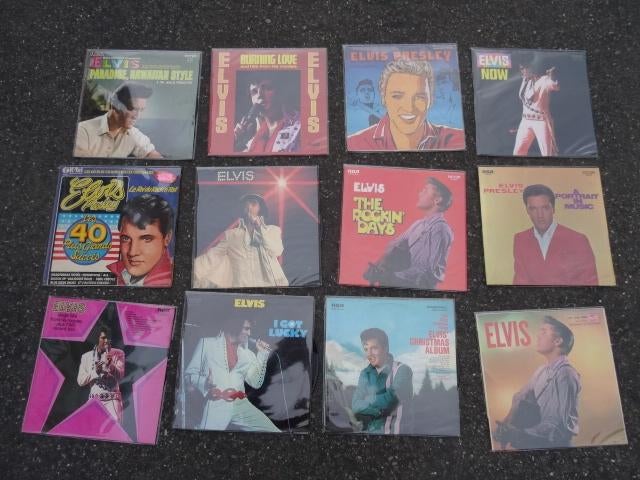 Lot 2 : 12 anciens vinyles LP 33t Elvis PRESLEY, Enlèvement ou Envoi