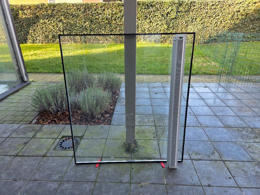 Isolatieglas met verluchtingsrooster, Ophalen, Gevelraam of Ruit, 80 tot 120 cm, 80 tot 120 cm