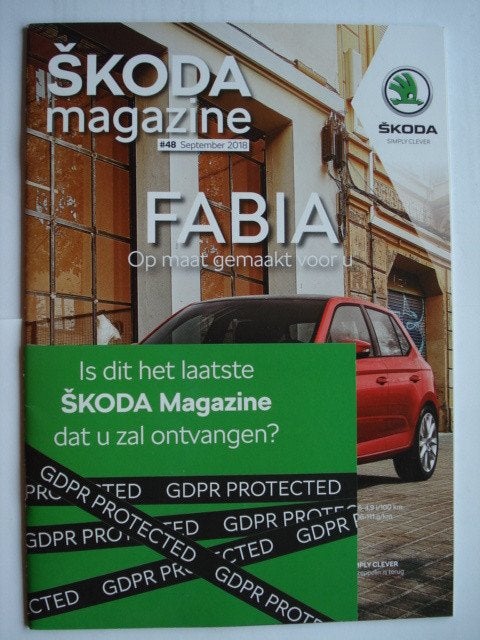 Skoda Magazine 48 september 2018 Fabia Vision X zeppelin Sep, Livres, Autos | Brochures & Magazines, Comme neuf, Volkswagen, Envoi