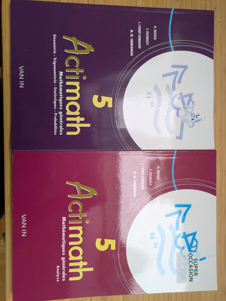 livre de mathématiques générales 5éme secondaire général, Enlèvement