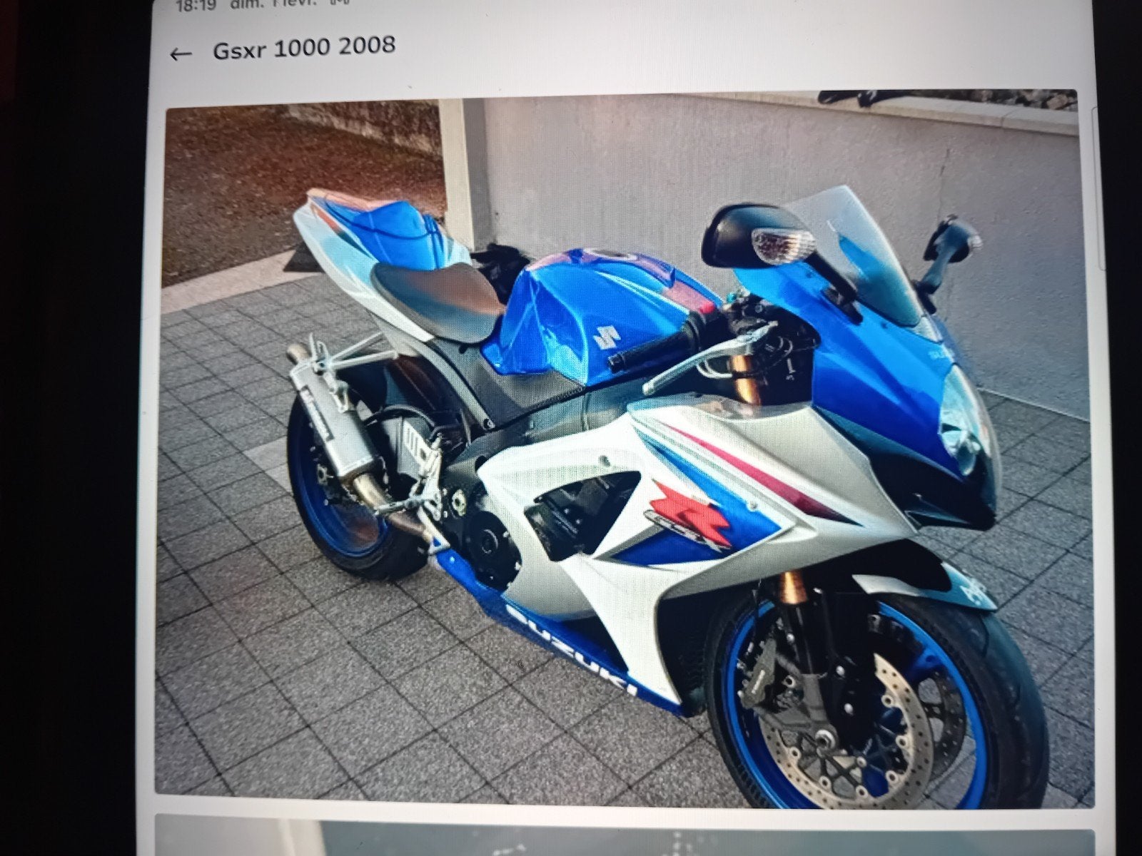 Suzuki gsx-r  1000 k8, Motos, Particulier, 4 cylindres, 1000 cm³