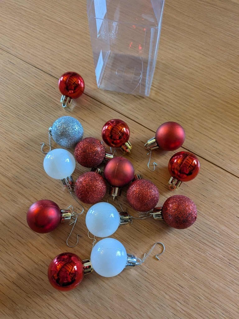 Lot de 15 mini boules de Noel vintage, Divers, Enlèvement, Neuf