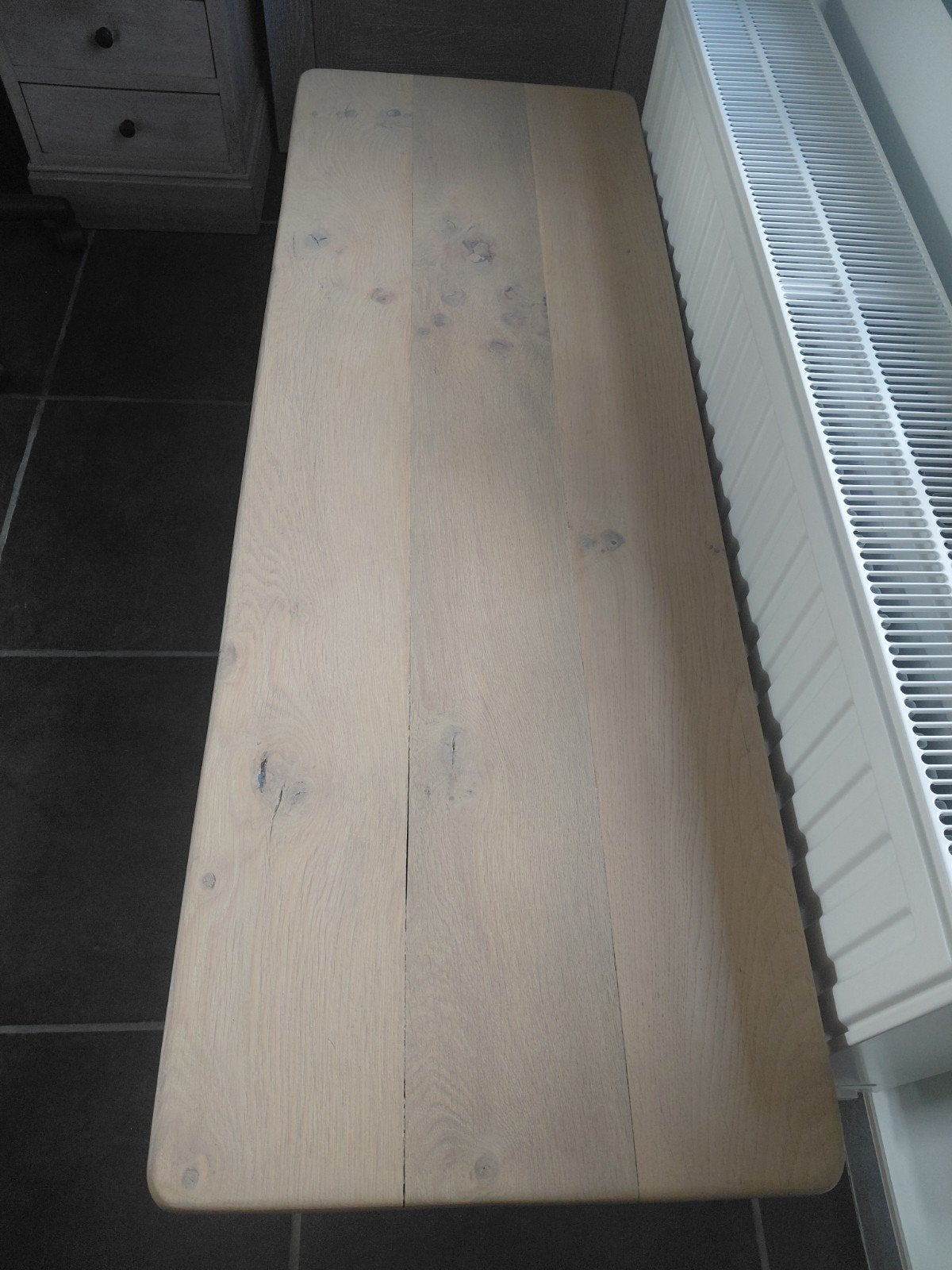 salontafel eik, Ophalen