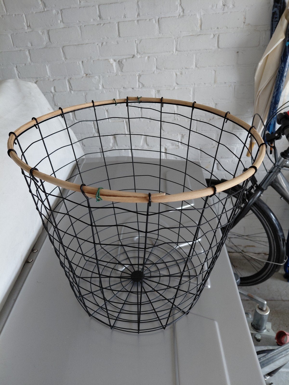 ijzeren mand, Huis en Inrichting, Ophalen, Gebruikt, Mand, Rond