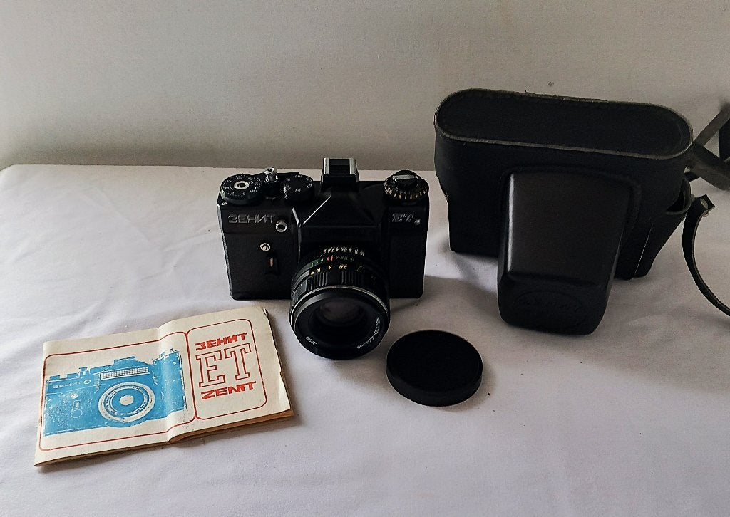 Zenit ET spiegelreflex fotocamera - 35 mm analoog, Ophalen of Verzenden, Zo goed als nieuw, Spiegelreflex, Overige Merken