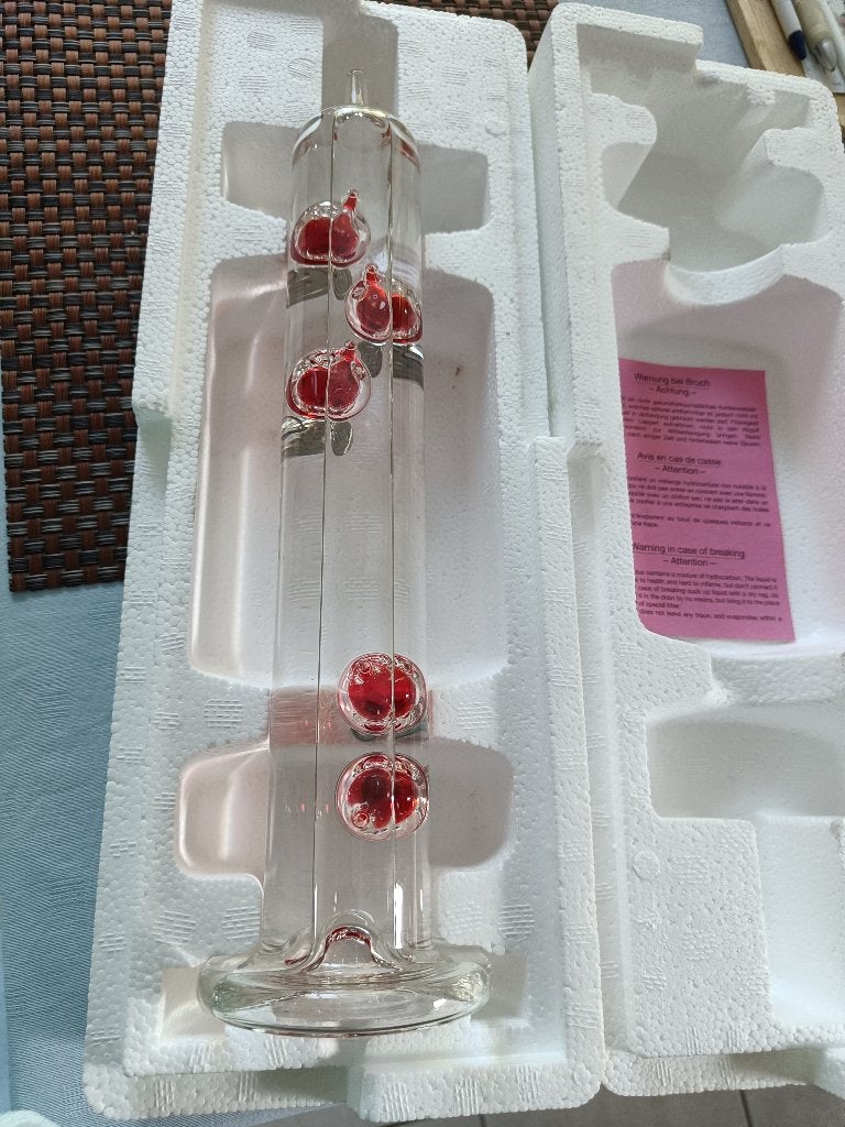 Huiskamer thermometer, Ophalen, Decoratieve thermometer, Glas, Nieuw