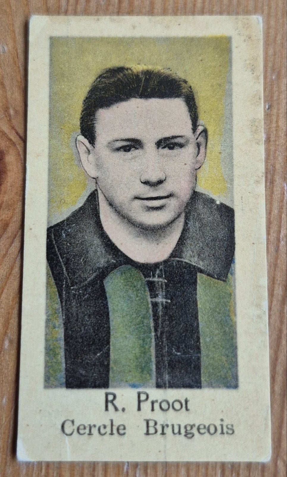 1936 R. Proot (pre panini) Cercle Brugge Chromo Voetbal!, Ophalen of Verzenden, Zo goed als nieuw, Plaatje