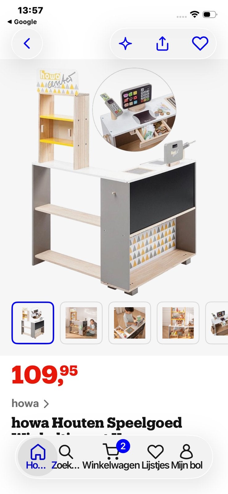 Magasin de jouets en bois, Enlèvement, Comme neuf