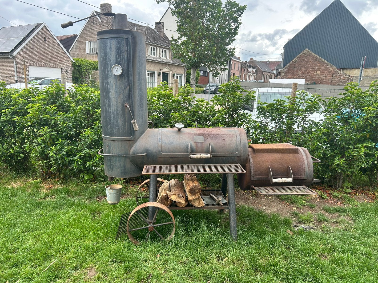 Oklahoma joe 20” smoker, Ophalen, Gebruikt, Oklahoma