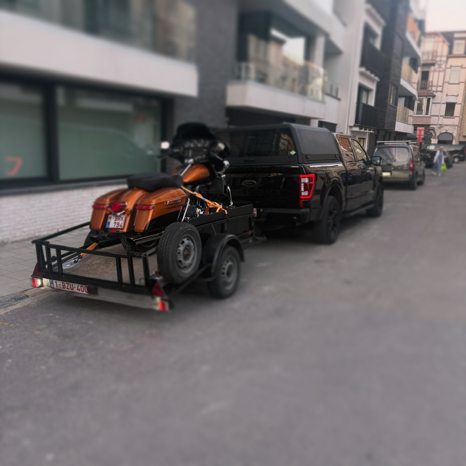 Moto aanhangwagen te huur, Enlèvement, Utilisé