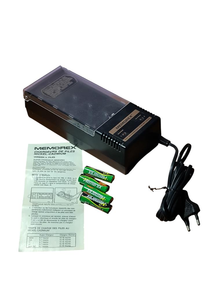 Ni-CD-batterijlader + 4 x AA 2700Miah Memorex-batterijen, Ophalen, Gebruikt