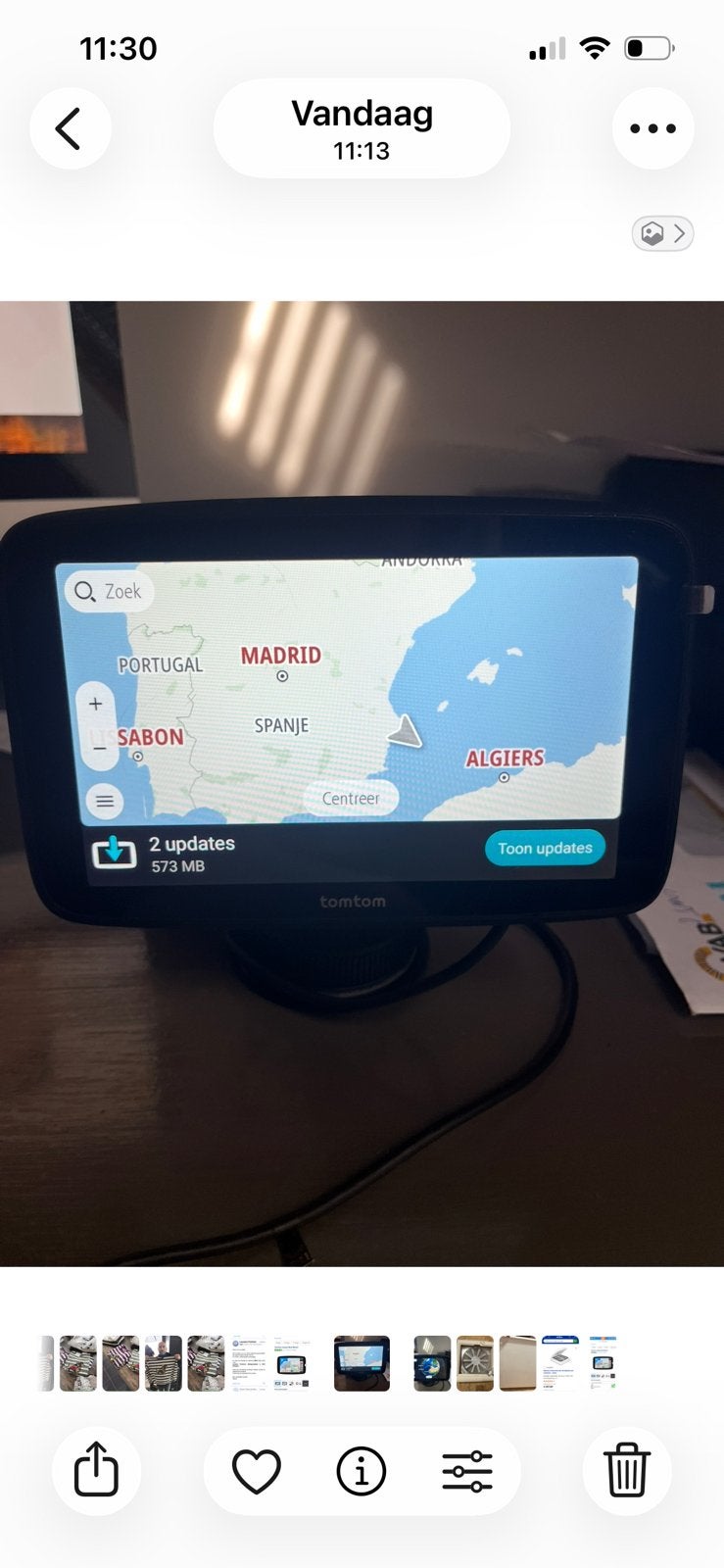 Tomtom  camper, Ophalen, Zo goed als nieuw