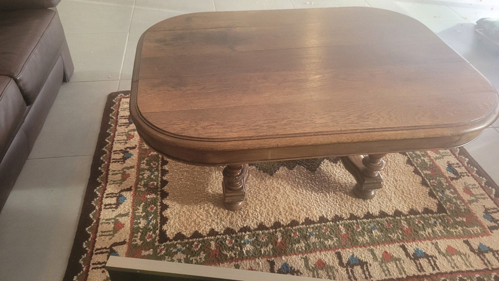 salontafel, Huis en Inrichting, Eikenhout, Zo goed als nieuw, Ovaal, Antiek