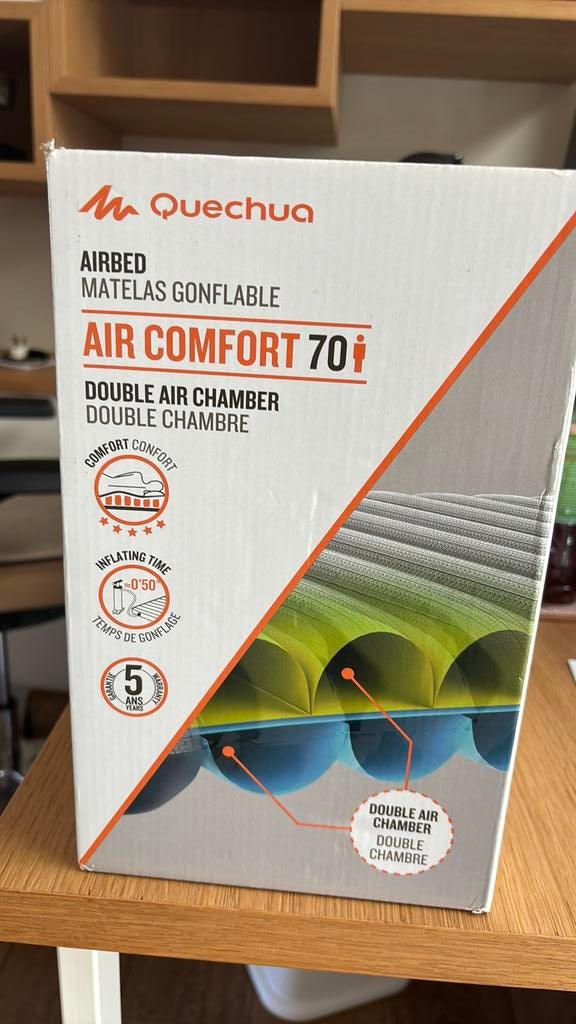 Quechua double chamber luchtmatras, Caravans en Kamperen, Luchtbedden, Ophalen