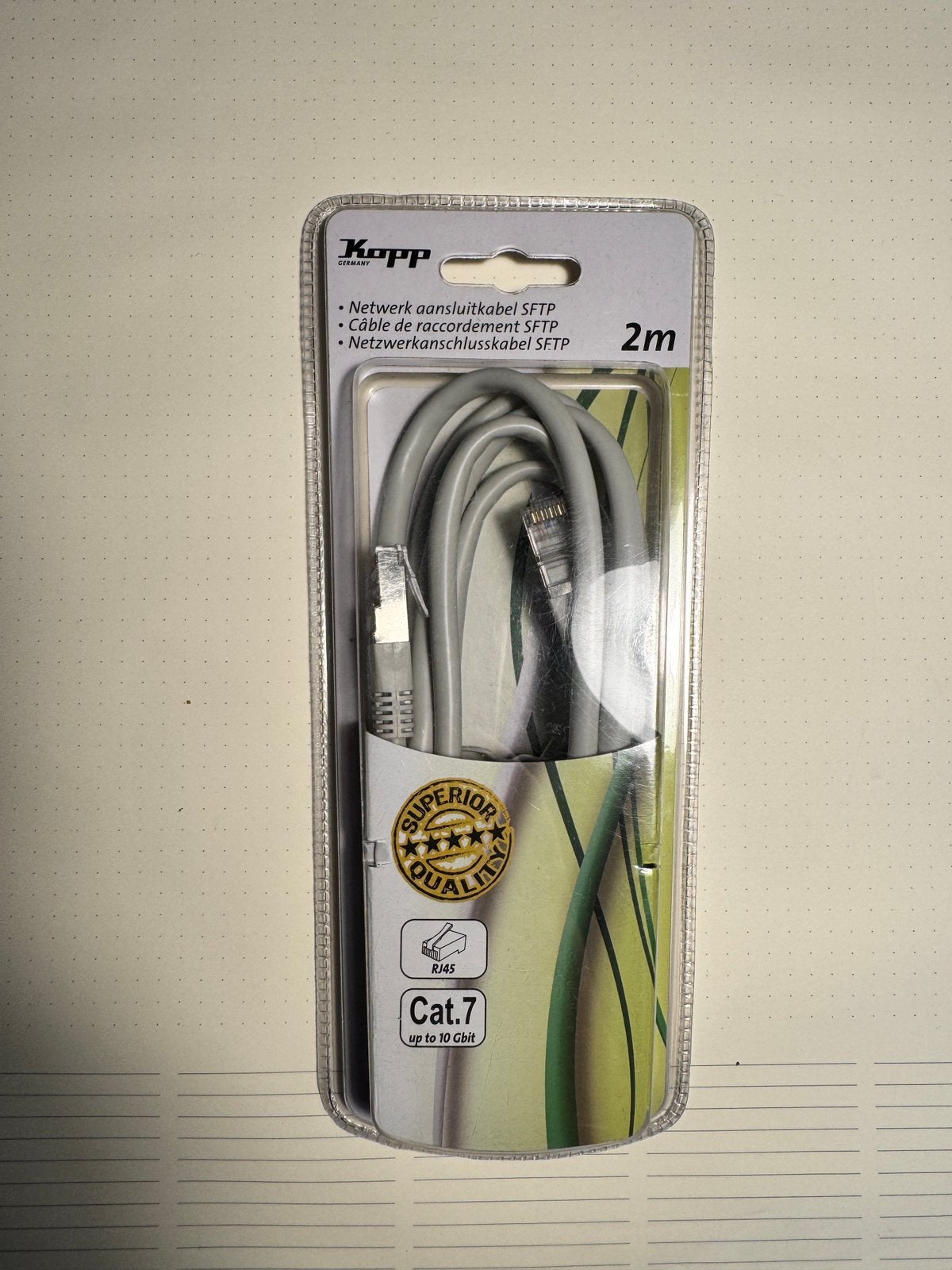 Cable Reseau / Netwerk Kabel RJ 45 Cat 7 : 10Gb/s, Ophalen of Verzenden, Nieuw