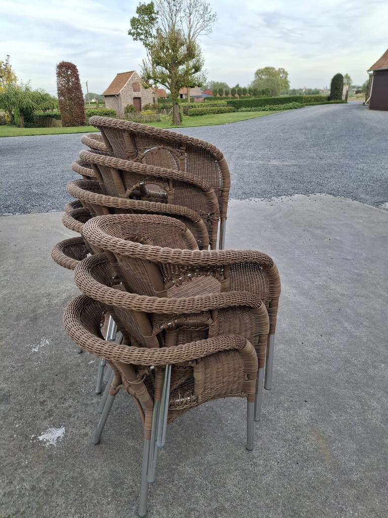 Rieten stoelen meer info 0496441439, Ophalen, Zo goed als nieuw