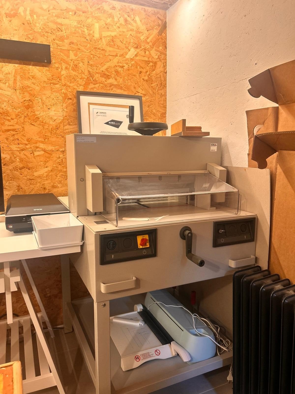 ideal 4810-95 professionele elektrische snijmachine, Hobby en Vrije tijd, Ophalen, Gebruikt