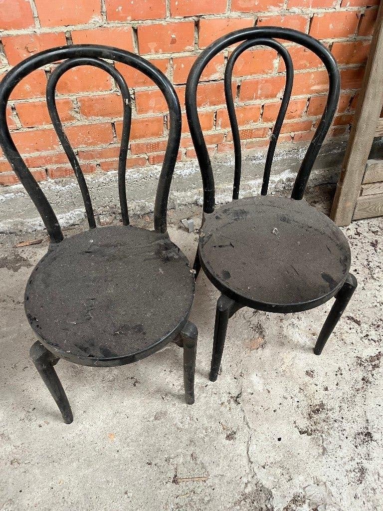 keukenstoelen, Maison & Meubles, Chaises, Enlèvement, Bois, Noir, Cinq, Six Chaises ou plus