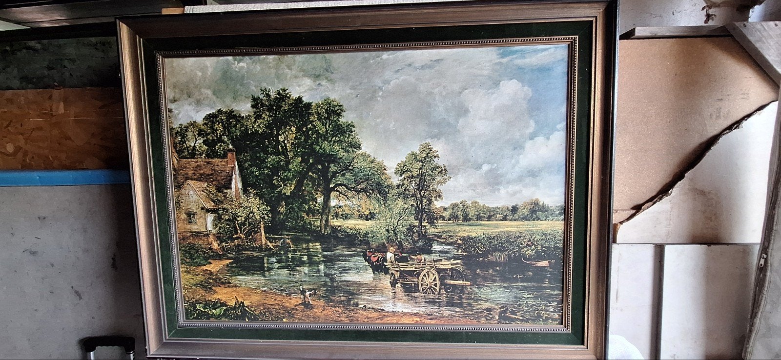 kunst reproductie  "de hooiwagen" van John constable, Enlèvement