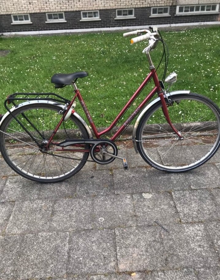 EuroVelo damesfiets te koop, Fietsen en Brommers, Fietsen | Dames | Omafietsen, Ophalen, Zo goed als nieuw, Velgrem, Versnellingen